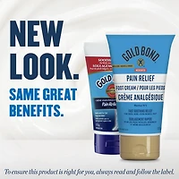 Gold Bond Medicated Crème analgésique pour les pieds, tube de 113 g, crème pour les pieds pour un soulagement rapide et temporaire des douleurs mineures aux pieds, douleurs musculaires et articulaires associées à l'arthrite, aux entorses et aux foulures 113g