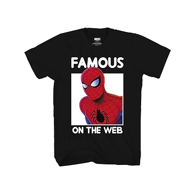 Boys Marvel Famous On The Web T-Shirt