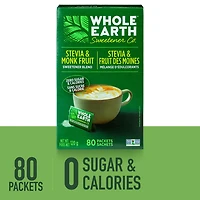 Whole Earth Fruit du Moine et Stevia 80pk