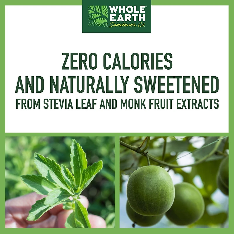 Whole Earth Fruit du Moine et Stevia 80pk