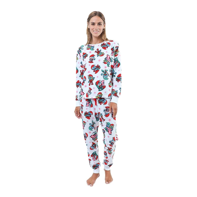 Disney Les Schtroumpfs - Ensemble pyjama jogger pour femmes