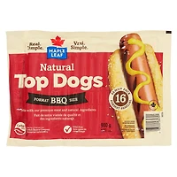 Maple Leaf Natural Top Dogs BBQ Hot Dogs Family Pack, 900g