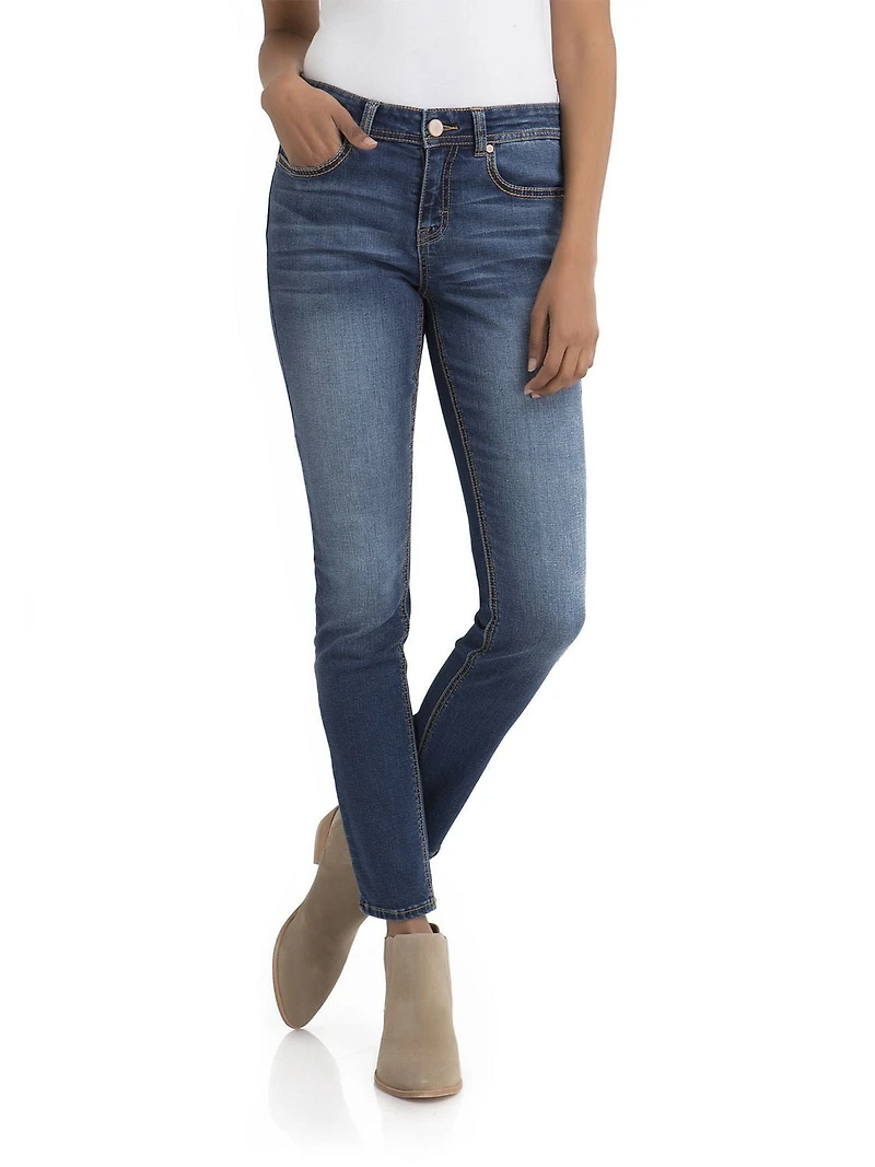 Jordache Women's Mid Rise Curvy Skinny Jean