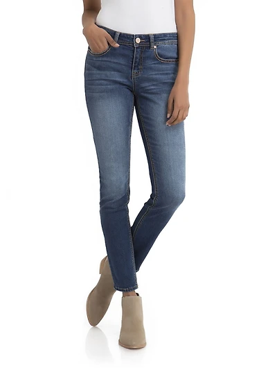 Jordache Women's Mid Rise Curvy Skinny Jean