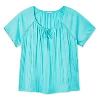 Haut paysant avec petites boules crochetées Penmans Plus pour femme