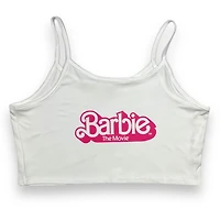 barbie Ladies pyjama set includes shorts and button front short sleeve top with separate tank top, perfect to switch up from warmer to colder nights and