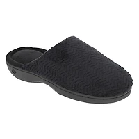 Pantoufles à enfiler Nora en microéponge motif chevron pour femmes ISOspa by isotoner®