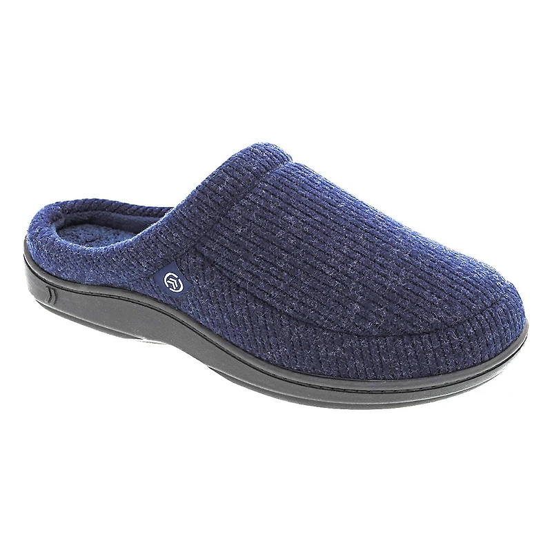 ISOsport by isotoner® Men's Miles Heather Knit Hoodback Slippers