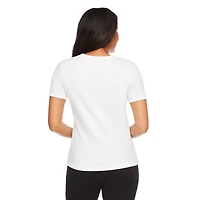 Iyla Women's Interlock Crew Neckline Tee