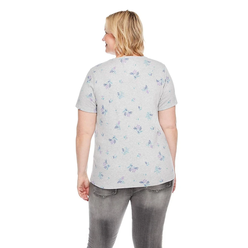 Iyla Plus Women's Interlock Crew Neckline Tee
