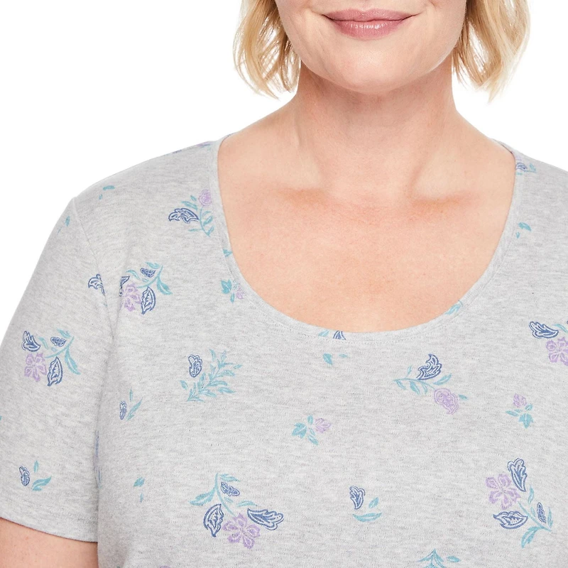 Iyla Plus Women's Interlock Crew Neckline Tee
