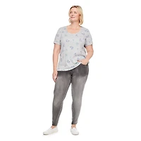 Iyla Plus Women's Interlock Crew Neckline Tee