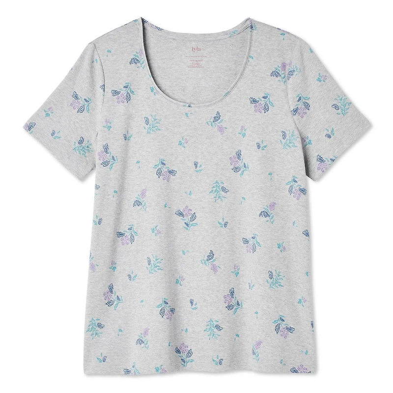 Iyla Plus Women's Interlock Crew Neckline Tee