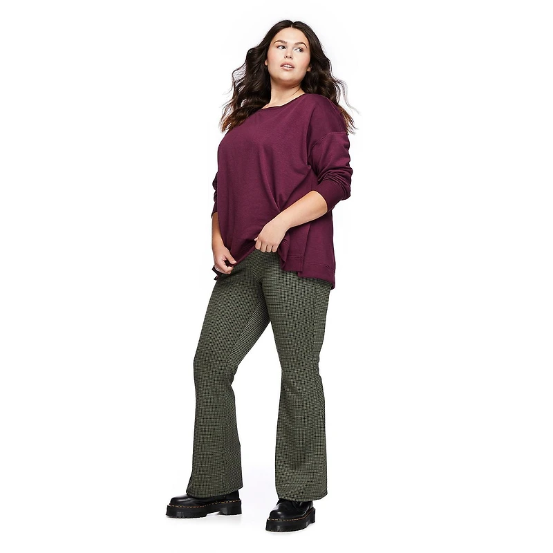 Pantalon enfilable à jambe évasée Harper + Zoe Plus pour femmes