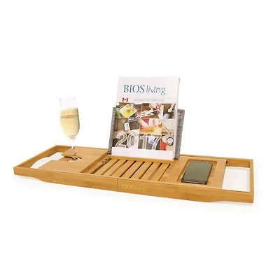 Plateau de baignoire en bambou