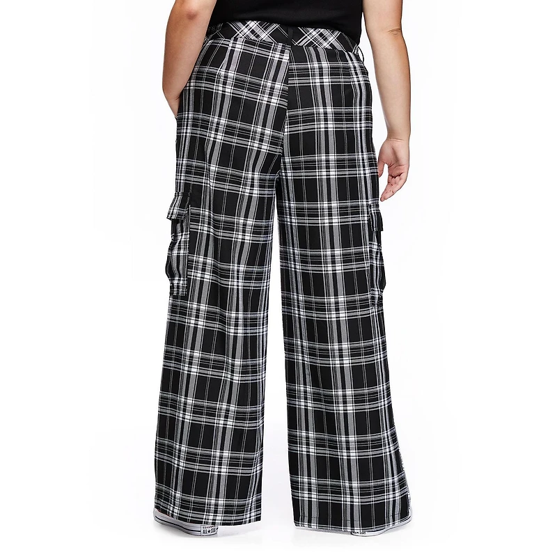 Harper + Zoe Plus Women's Wide Leg Utility Pant