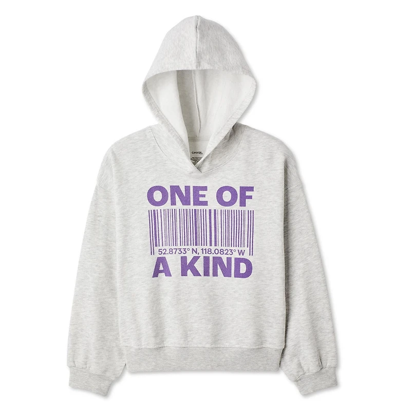 Haut à capuchon avec imprimé graphique George pour filles