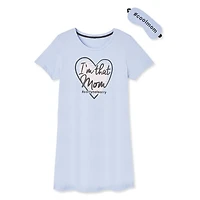 George Women's Nightshirt and Eye Mask Set