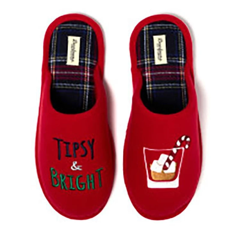 Dearfoams Cozy Comfort Men's Tipsy & Bright Clog slippers