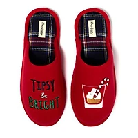 Dearfoams Cozy Comfort Men's Tipsy & Bright Clog slippers