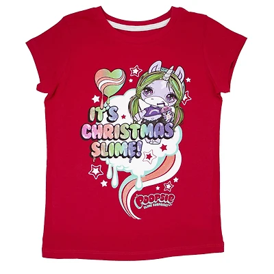 Poopsie T-shirt de Noël à manches courtes pour fille