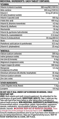 Multivitamin for Men, Multivitamin and Mineral Supplement