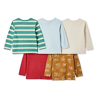 George Toddler Boys' Long-Sleeve T-Shirt 5-Pack