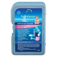 hydraSense Baby Nasal Aspirator, Baby Nasal Care, Gently Relieves Congestion in Babies, Non-Medicated, with 100% Natural Source Seawater