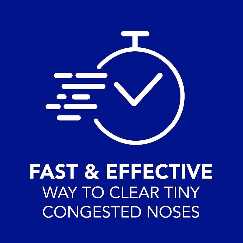 hydraSense Baby Nasal Aspirator, Baby Nasal Care, Gently Relieves Congestion in Babies, Non-Medicated, with 100% Natural Source Seawater