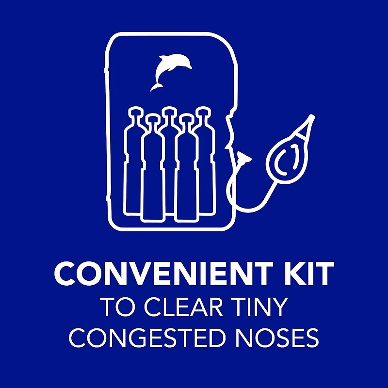 hydraSense Baby Nasal Aspirator, Baby Nasal Care, Gently Relieves Congestion in Babies, Non-Medicated, with 100% Natural Source Seawater