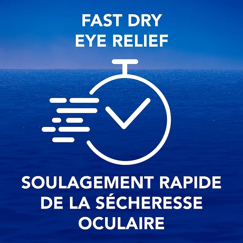 Gouttes oculaires hydraSense Soins de nuit, pour yeux secs, soulagement rapide et de longue durée, sans agent de conservation, lubrifiant de source naturelle