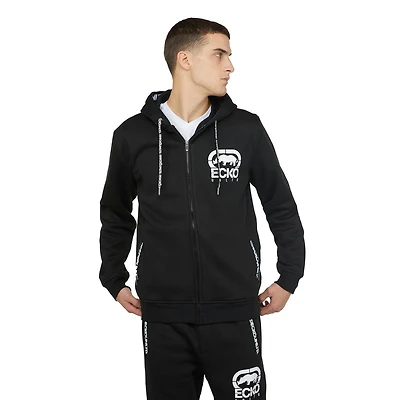 Chandail à capuche imprimé en Zips Fz Fleece pour homme Ecko Unltd