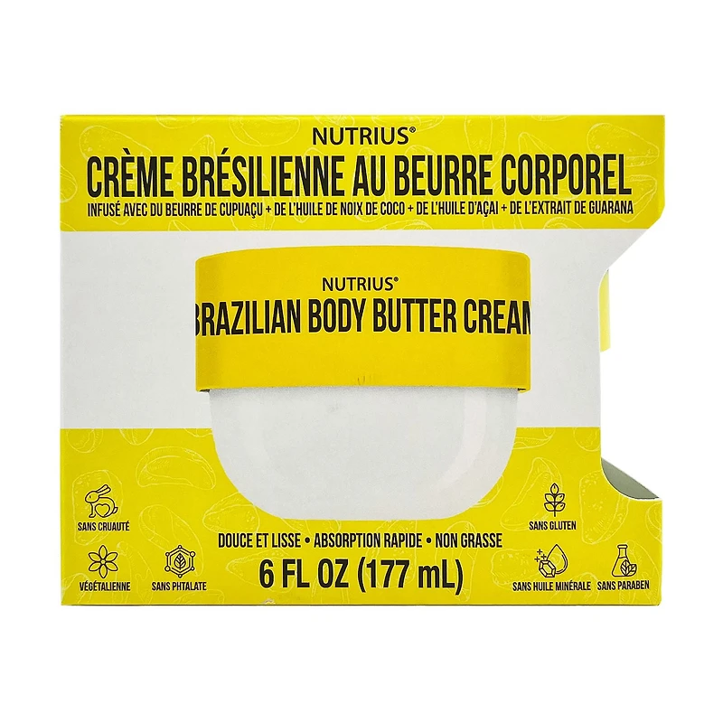 Creme Bresilienne Au Beurre Corporel 6 FL OZ (177 mL)