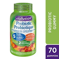 Vitafusion Probiotic Gummy Supplements, 70 gummies, natural flavours