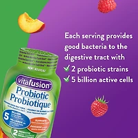 Vitafusion Probiotic Gummy Supplements, 70 gummies, natural flavours