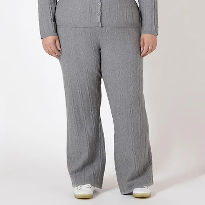 Devoted pantalon en maille torsadée