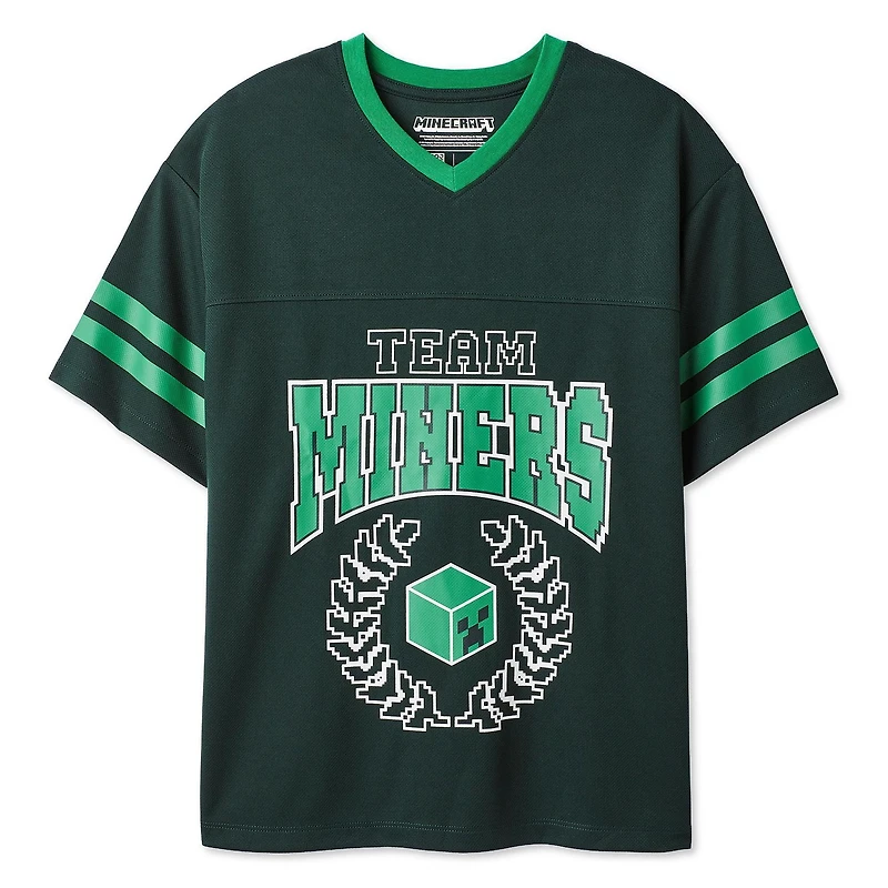 Minecraft Boys' Football Jersey T-Shirt