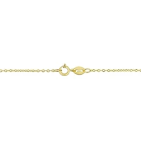 Collier floral de Miabella avec 1-7/8 carat PBT de saphir blanc synthétique en argent sterling plaqué jaune