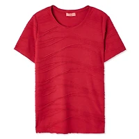 T-shirt à motif ondulé Iyla pour femmes