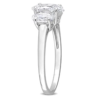 Bague de fiançailles 3 pierres de Miabella avec 3-4/5 carat PBT de zircon cubique en argent sterling
