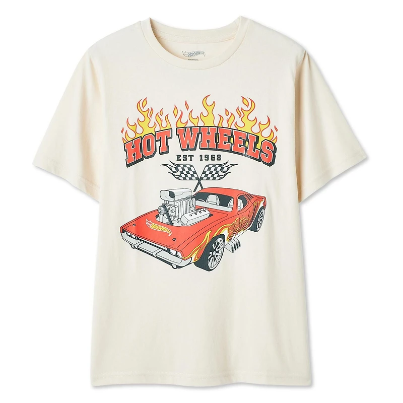 T-shirt à imprimé graphique Hot Wheels pour garçons