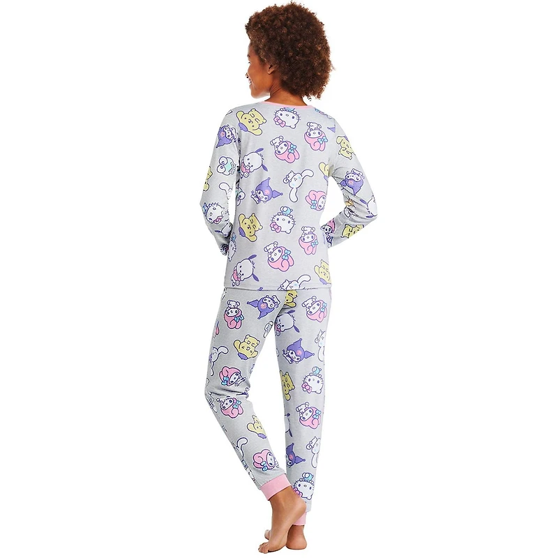 Pyjama 2 pièces Hello Kitty et ses amis pour filles