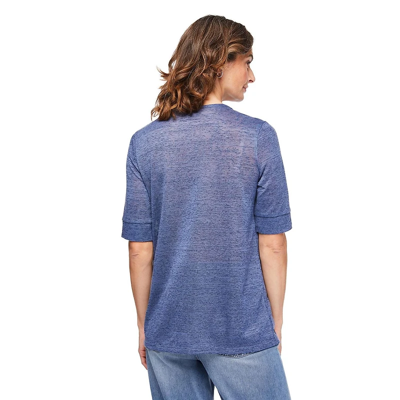 Haut trompe-l’œil en hacci Iyla pour femmes