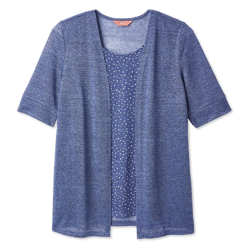 Haut trompe-l’œil en hacci Iyla pour femmes