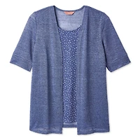 Haut trompe-l’œil en hacci Iyla pour femmes