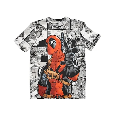 T-shirt à manches courtes Marvel Here pour hommes