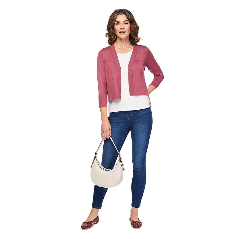 Boléro en maille à manches 3/4 Iyla pour femmes