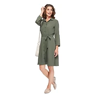 Robe à col chemisier Iyla pour femmes