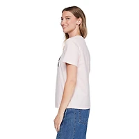 T-shirt à encolure ras du cou George pour femmes Tailles TP–TTG