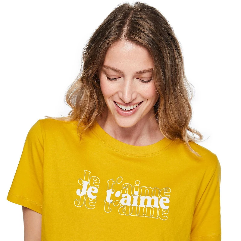 T-shirt à encolure ras du cou George pour femmes Tailles TP–TTG